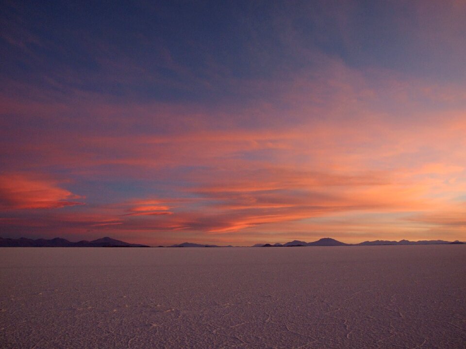 Uyuni sunset bolivia