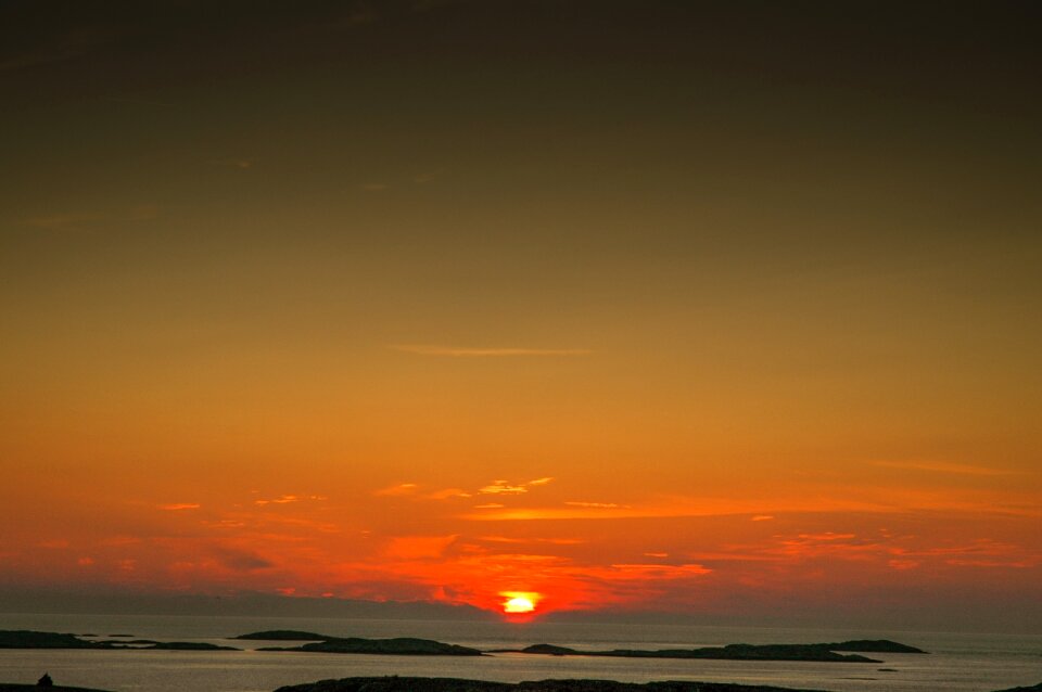 Outdoor dawn sea photo