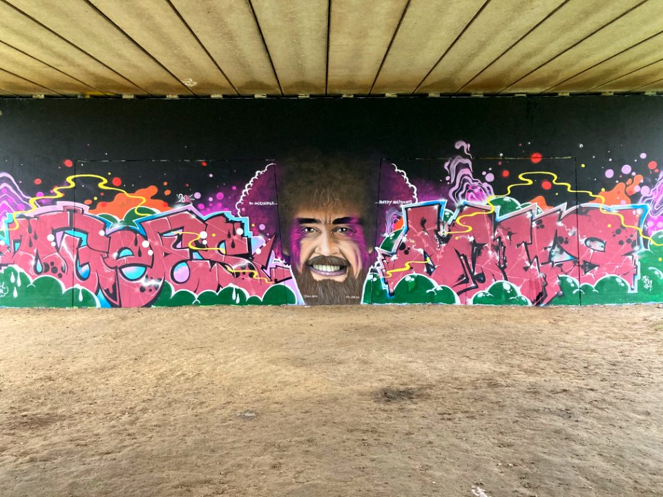 Graffiti Hall of Fame Weert with Bob Ross photo