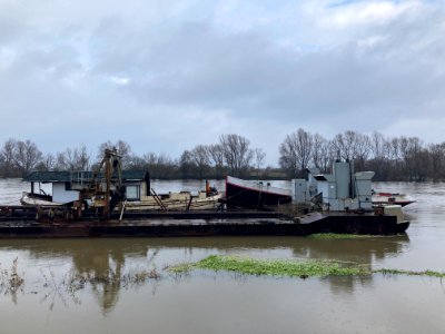 hoog water bij Linne 