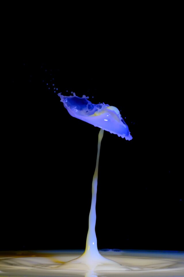 Liquid drop of water water splashes