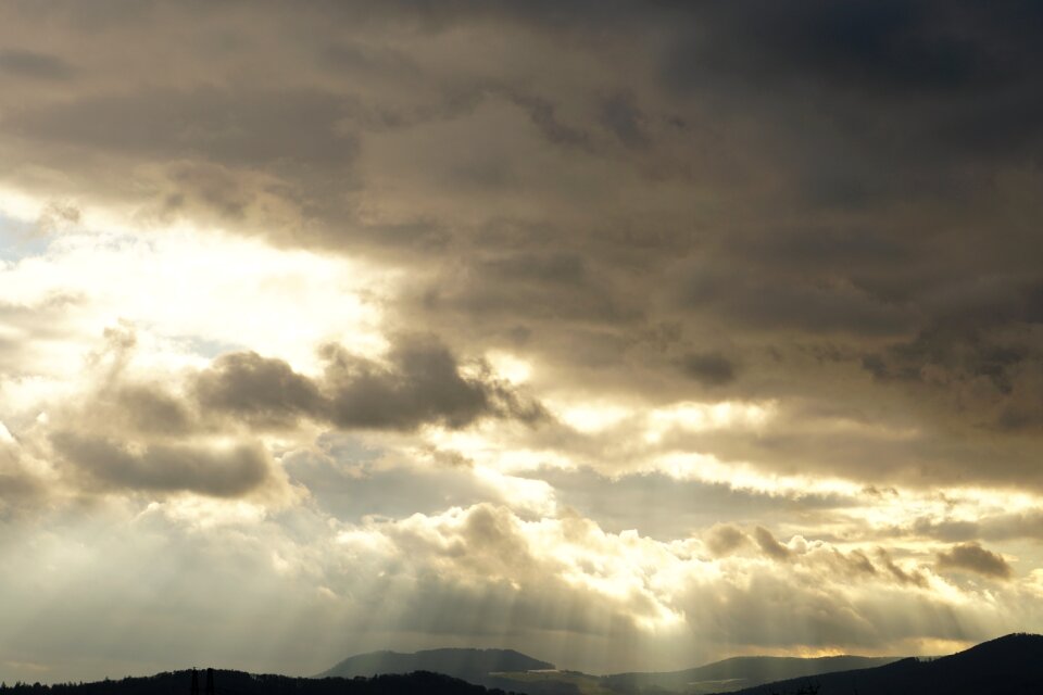 Clouds evening sky abendstimmung