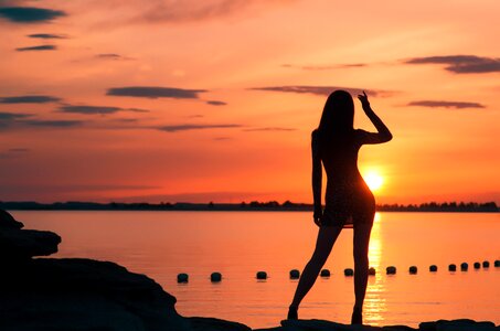 Woman digital put forward