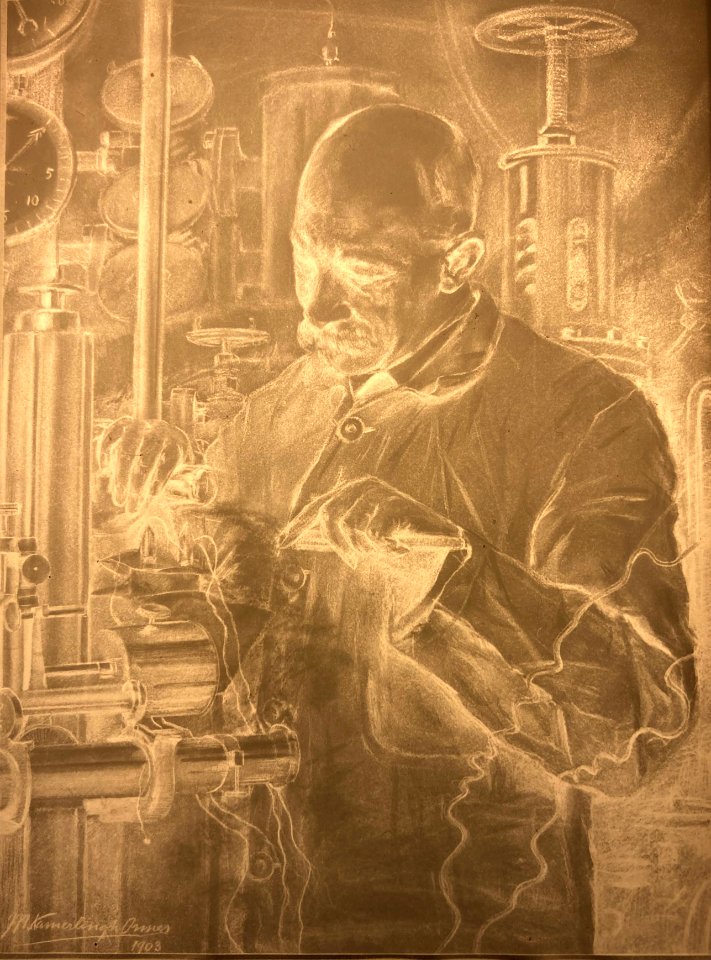Glasnegatief Heike Kamerkingh Onnes, 1903 