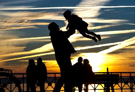 Child family play photo