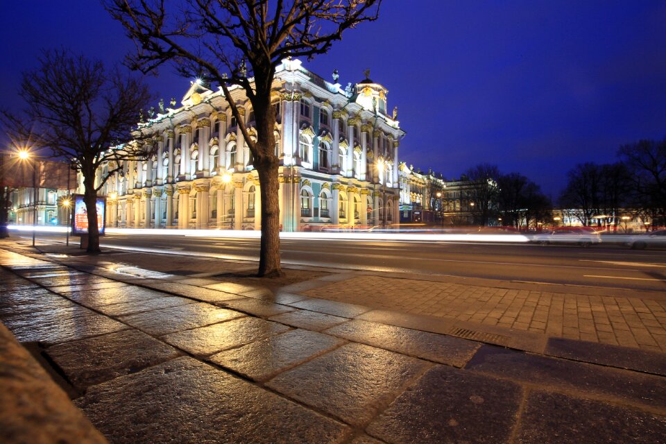 St petersburg russia night view architecture