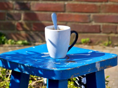 blauwe koffie 