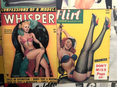 Flirt Fresh and Whisper Magazine in the fifties 