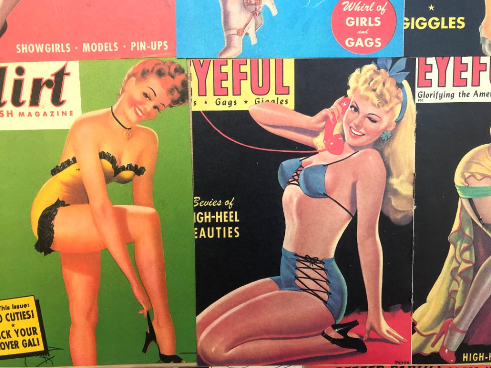 Flirt Fresh and Eyeful Magazine in the fifties 