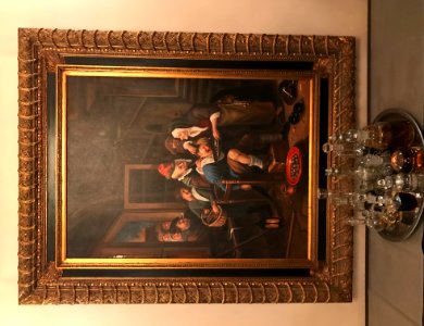 Restaurant L'Union Roermond met replica Jan Steen 1670 