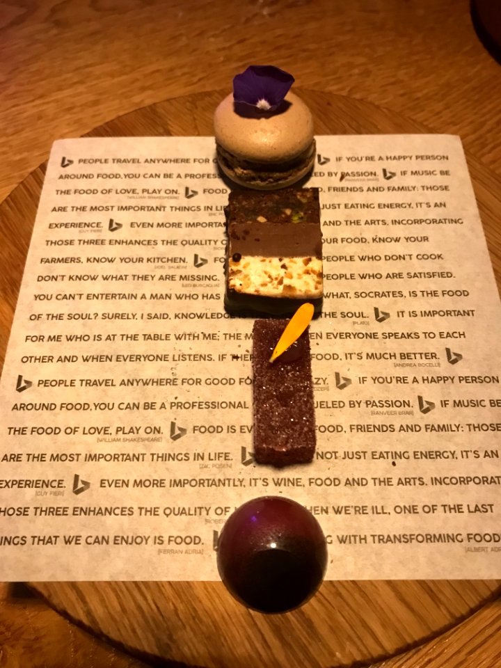 Restaurant Beluga Maastricht met boodschap 