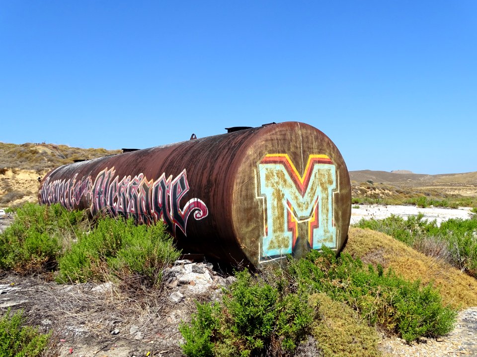 Merlin graffiti Limnos 