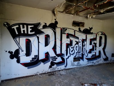 Limnos abandoned Kaviria Palace Resort with graffiti Merli… 