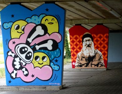 Het Zuilenkabinet Boshoverbrug Weert graffiti, artist Dood… photo