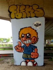 Het Zuilenkabinet Boshoverbrug Weert graffiti, artist Spek… 