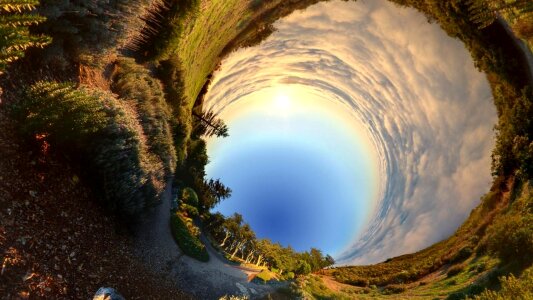 Landscape round panorama