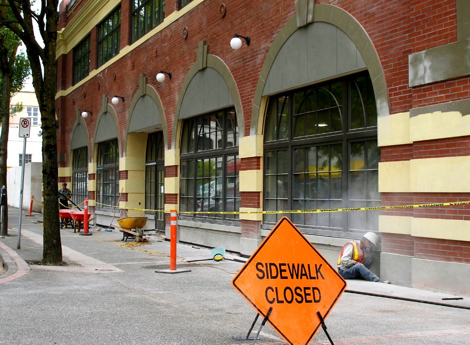 Sidewalk Closed photo