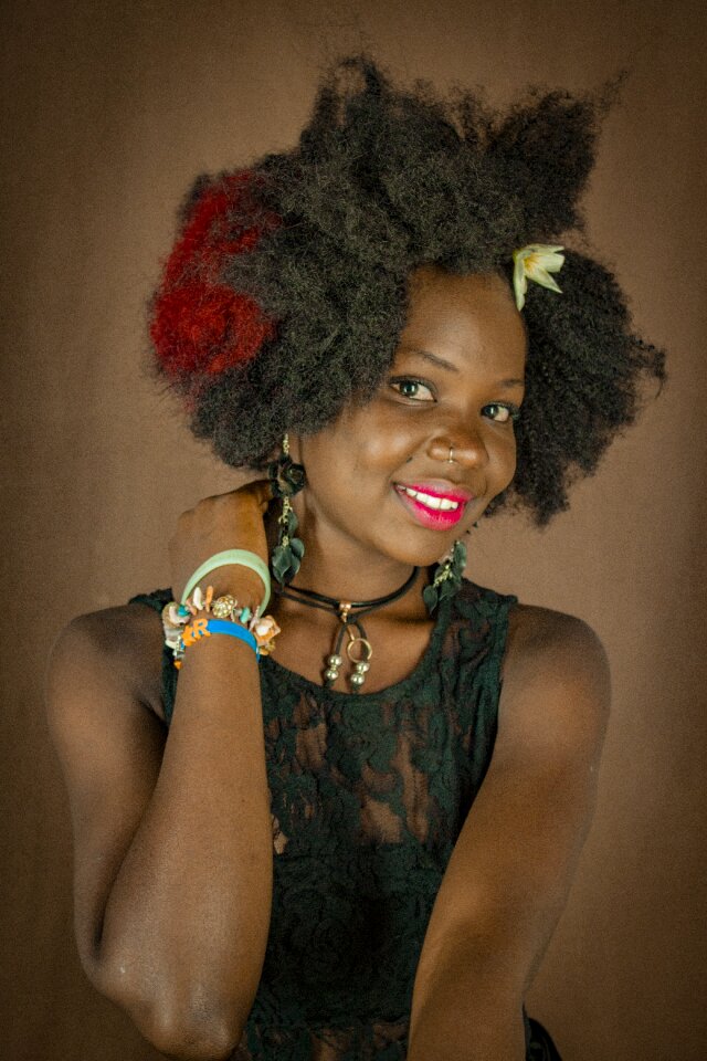 African lady afro