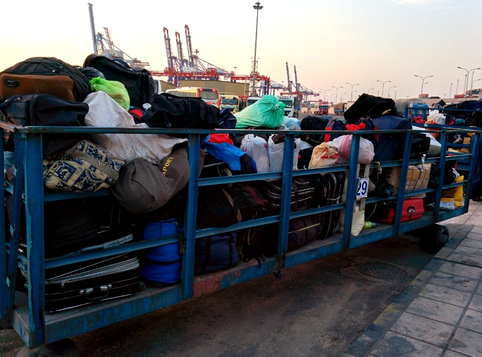 Unorganized Luggage Collection