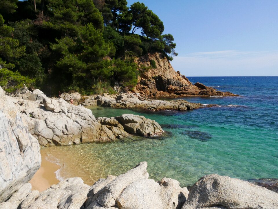 Costa brava bay rock photo