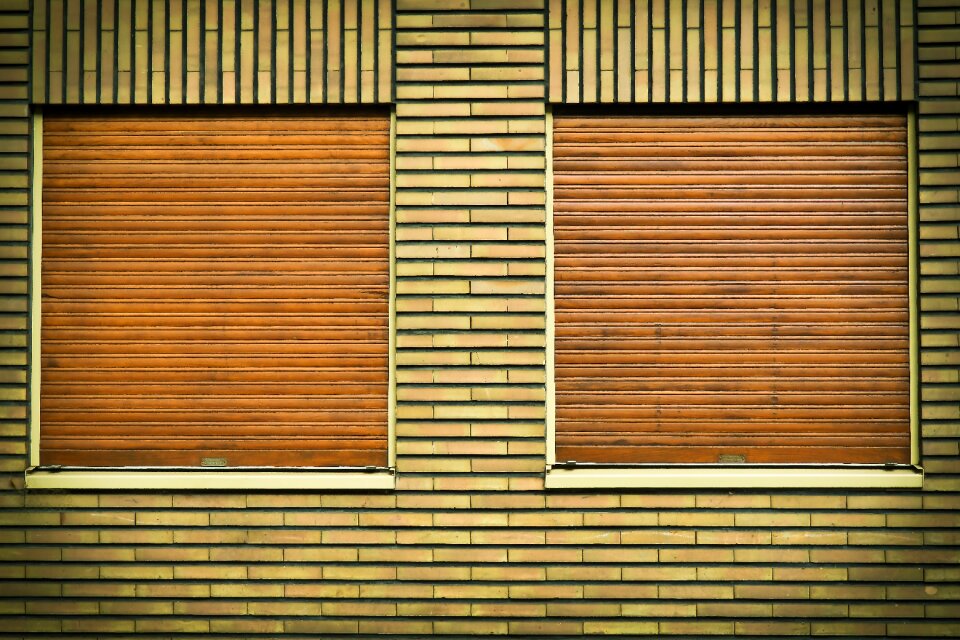 Shutter facade house