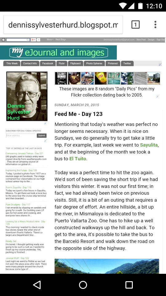 Blog and Mobile Blog