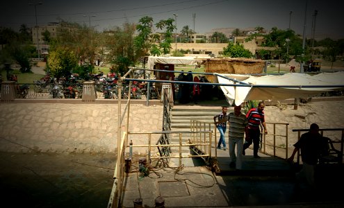 Ferry Stop, Luxor, Egypt photo