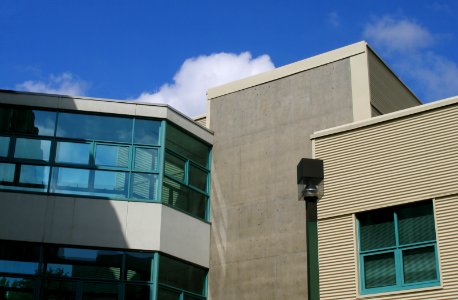 Outside the Connector Bulding