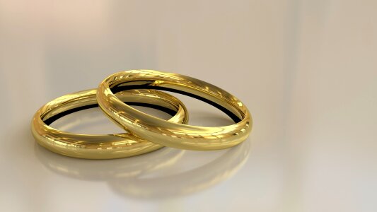 Marriage commitment gold photo