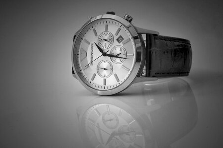 Watch wristwatch gray time photo