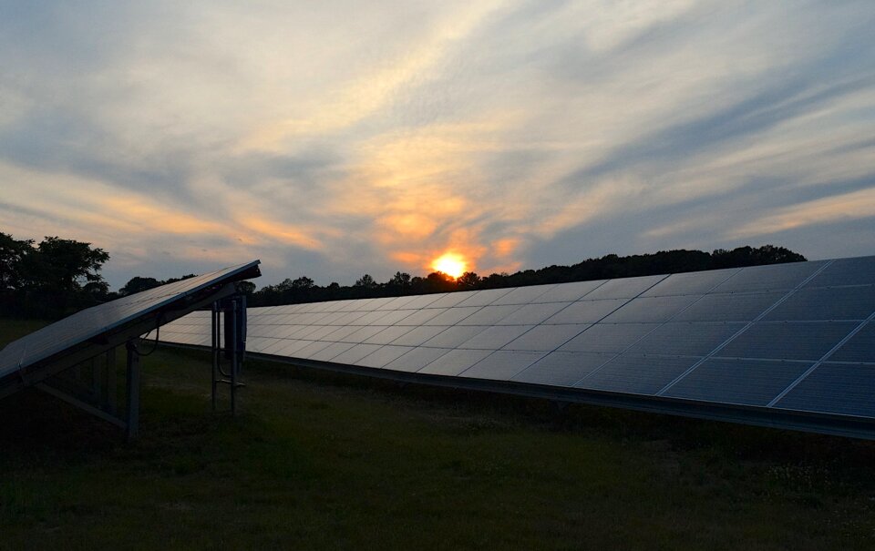 Clouds solar energy photo