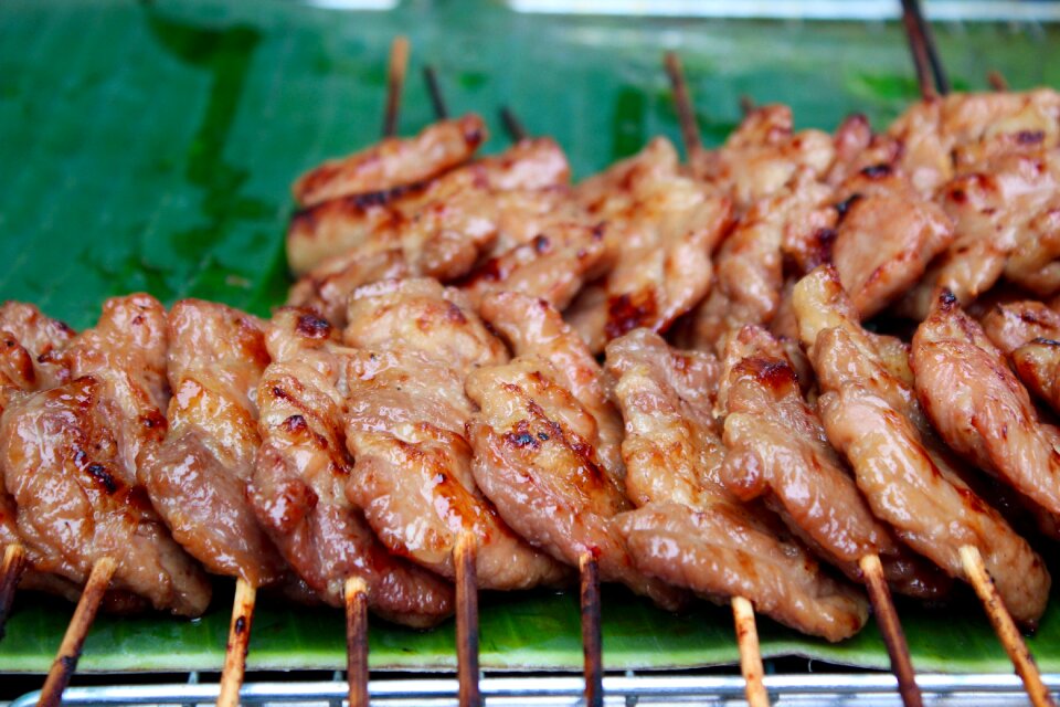 Grilled meats tasty charcoal