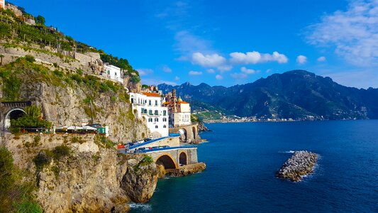 Landscapes campania cliff