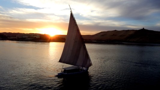 Sunset over the NIle photo