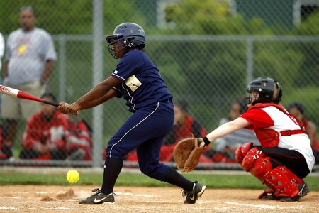 Hitter athlete ball photo