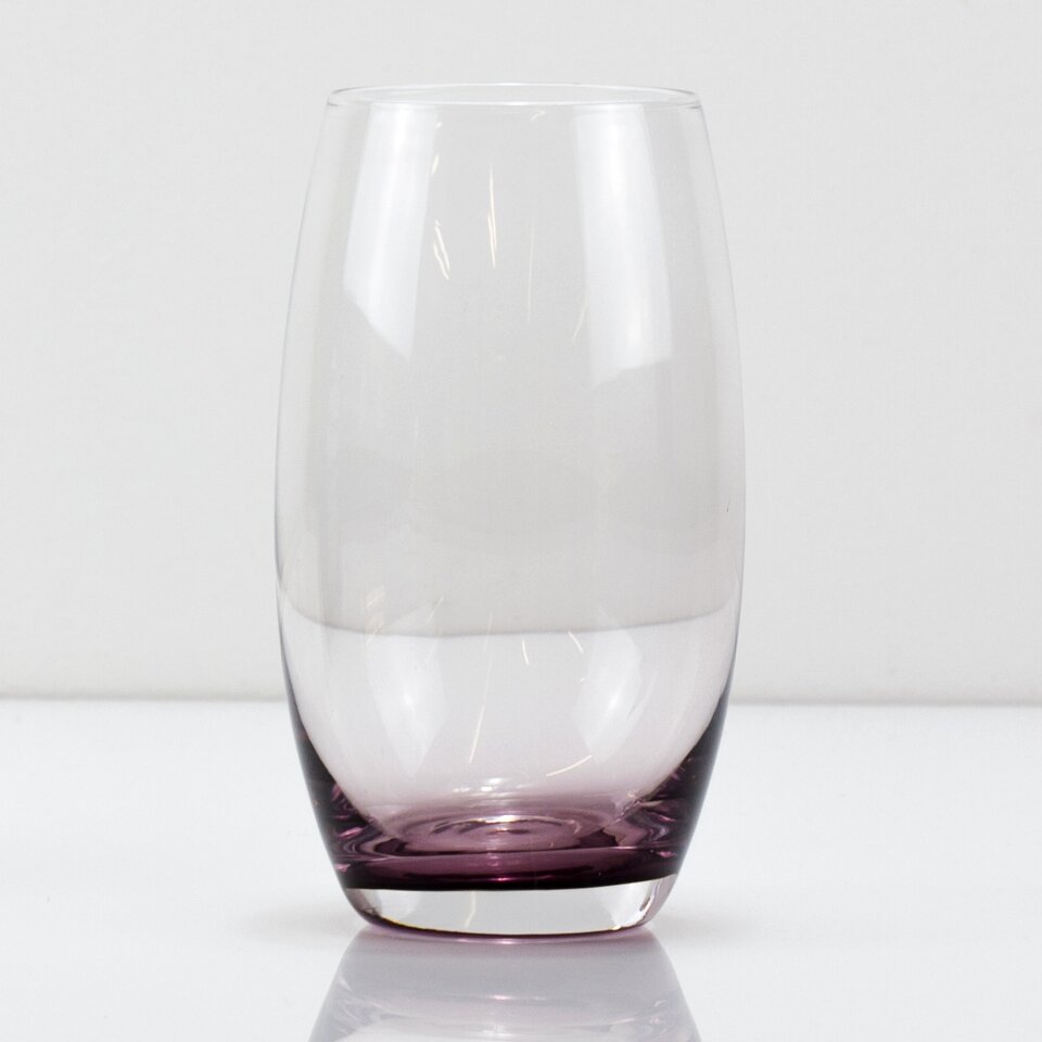 Empty empty glass purple