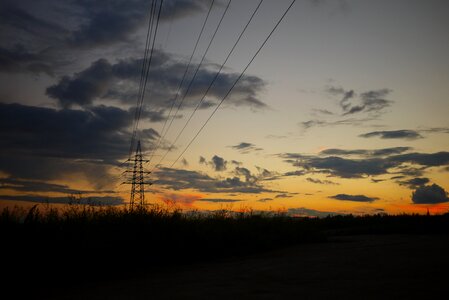 Night atmosphere sky