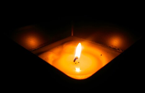Candlelight fire light photo