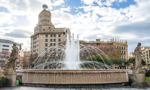Catalonia fountain city photo