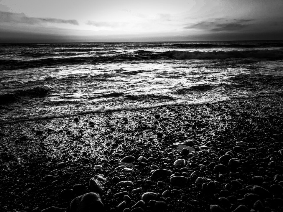 Sassi black and white beach