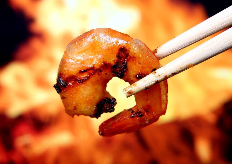 Shrimp prawn grilled