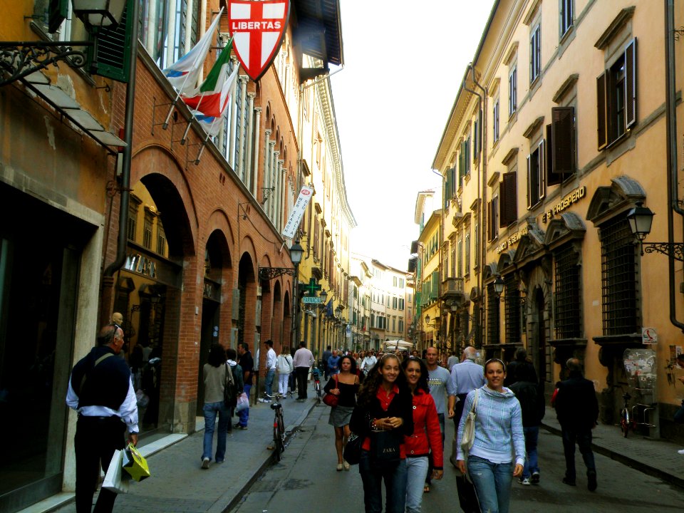 Walking Through Town