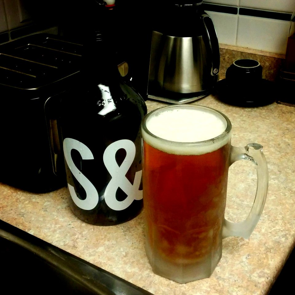 1 Liter Mug of Red Racer Amber Ale