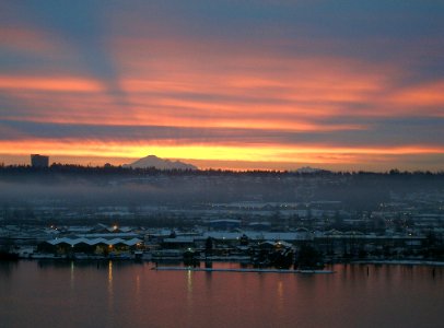 Mt. Baker is the Distance