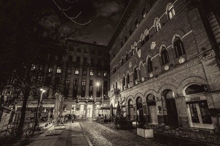 Főrváros lights black and white