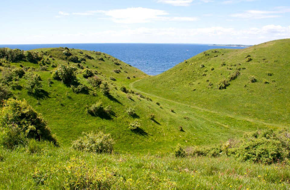 Hills green vegetation photo