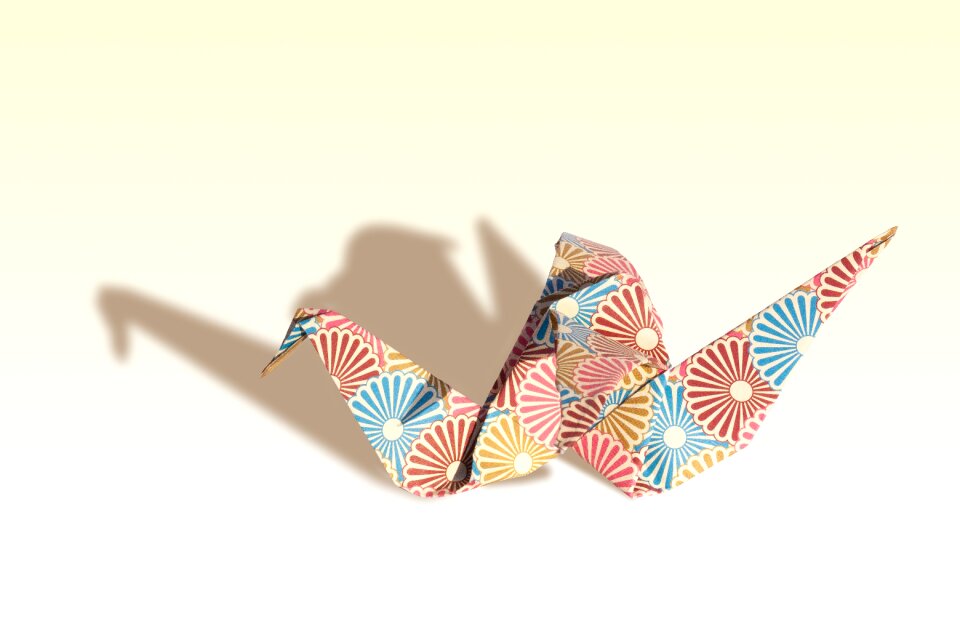 Fold geometric body paper texture