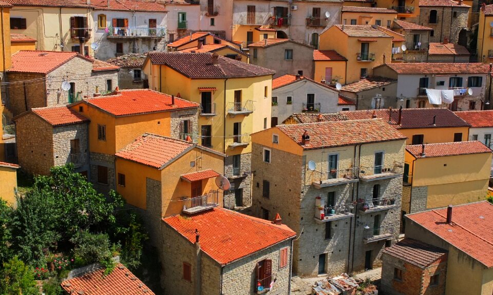 Italy houses building