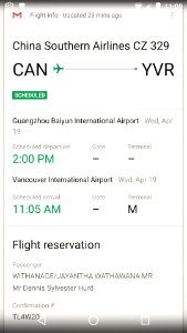 Flight Not Taken