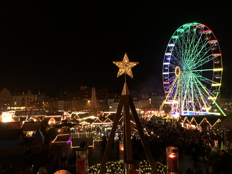 Ferris wheel christmas market erfurt